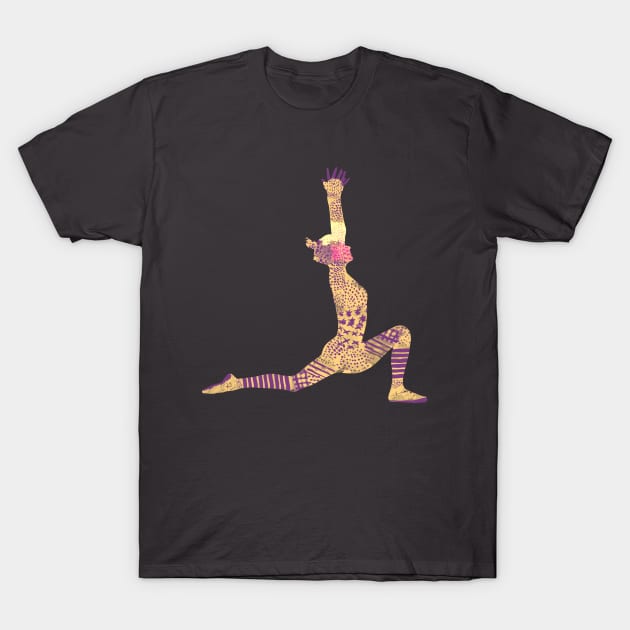 Crescent Lunge T-Shirt by Celeste 